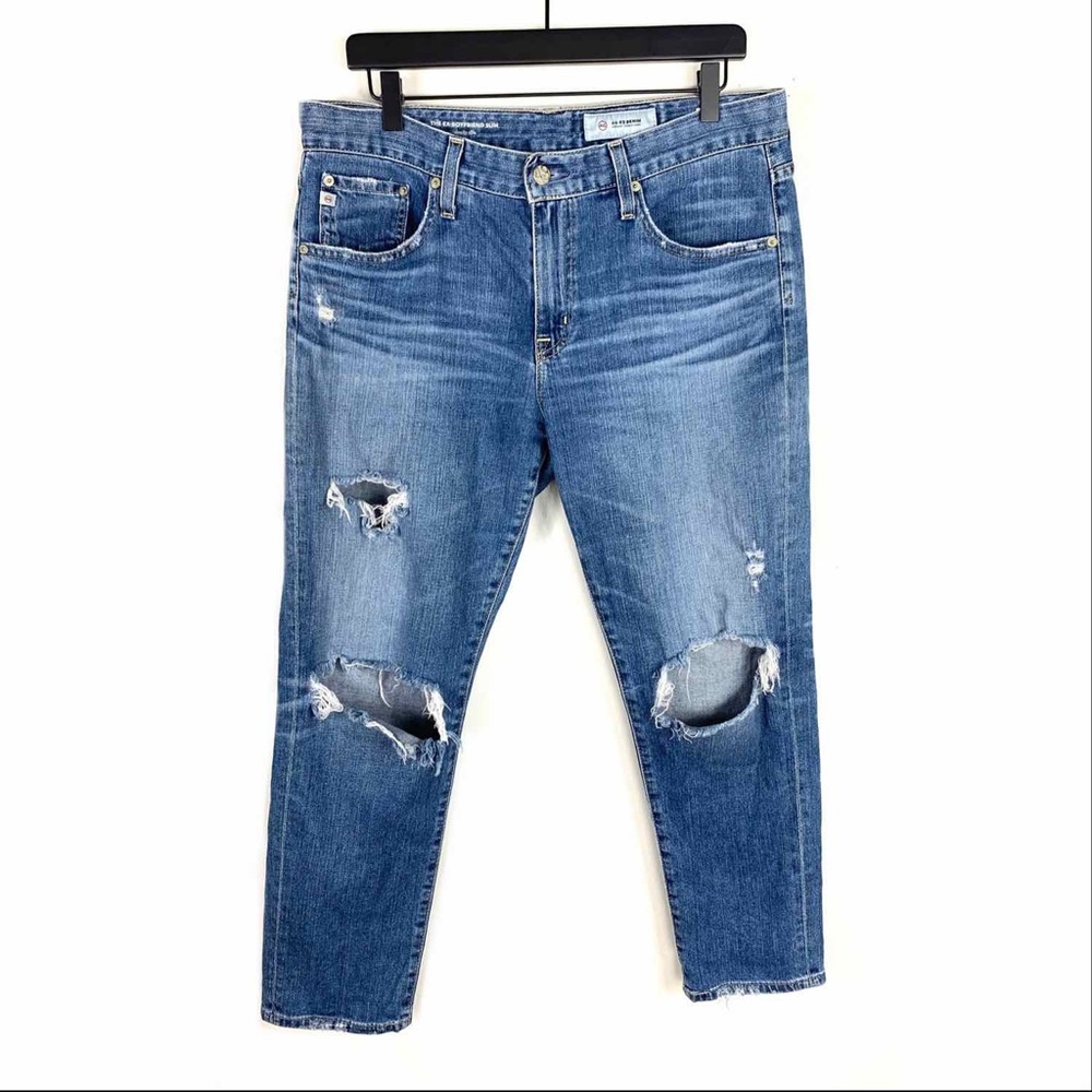 AG Adriano Goldschmied Boyfriend Jeans Distressed